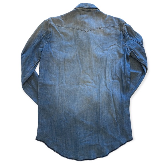 RtA Cybil Button Front Denim Shirt XXS XS M L - Picture 2 of 9